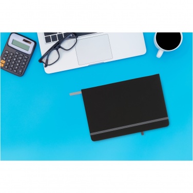 Logo trade corporate gift photo of: Noir medium notebook