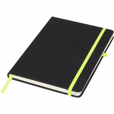 Logo trade business gift photo of: Noir medium notebook