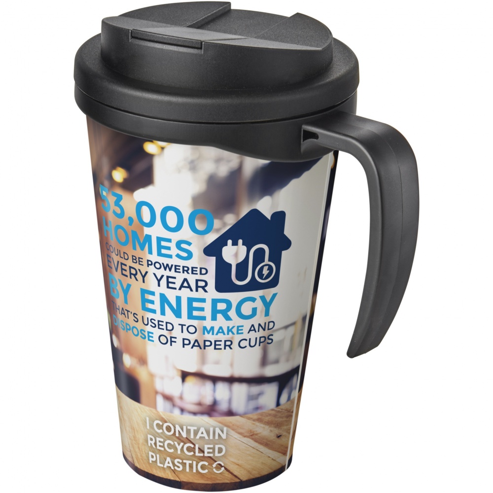 Logo trade advertising products image of: Brite-Americano® Grande 350 ml mug with spill-proof lid