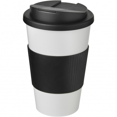 Logotrade advertising product image of: Americano® 350 ml tumbler with grip & spill-proof lid