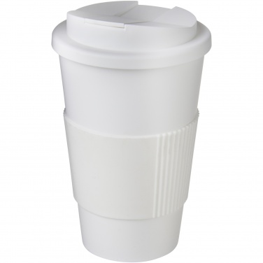 Logo trade advertising products image of: Americano® 350 ml tumbler with grip & spill-proof lid