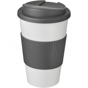 Logotrade advertising product picture of: Americano® 350 ml tumbler with grip & spill-proof lid