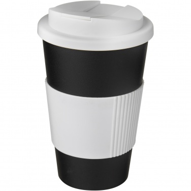 Logo trade corporate gifts image of: Americano® 350 ml tumbler with grip & spill-proof lid