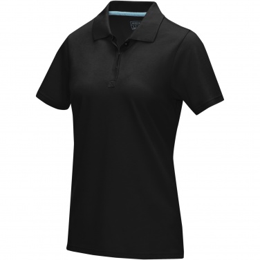 Logo trade promotional item photo of: Graphite short sleeve women’s organic polo