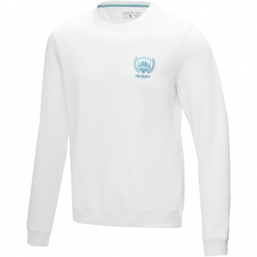 Logo trade promotional merchandise image of: Jasper men’s organic recycled crewneck sweater