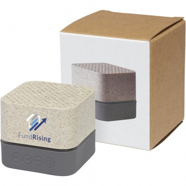 Logo trade corporate gift photo of: Aira wheat straw Bluetooth® speaker