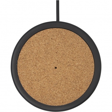 Logo trade advertising products picture of: Kivi 10W limestone/cork wireless charging pad