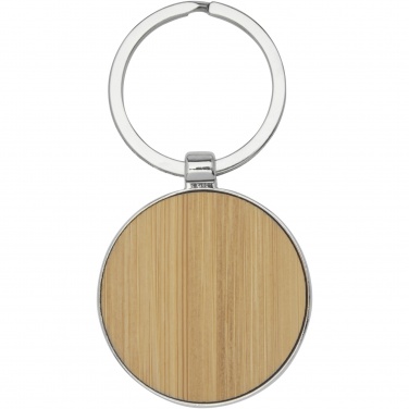 Logo trade corporate gifts picture of: Nino bamboo round keychain