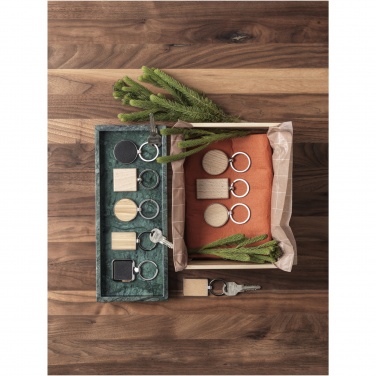 Logotrade advertising product image of: Neta bamboo rectangular keychain