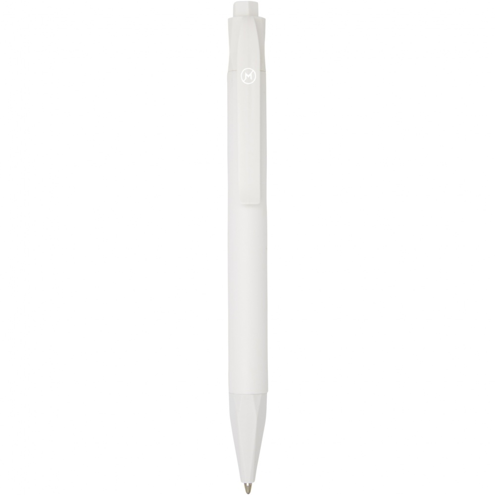 Logo trade promotional products image of: Terra corn plastic ballpoint pen
