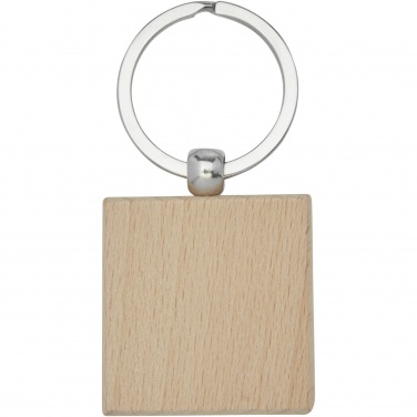 Logotrade promotional product image of: Gioia beech wood squared keychain