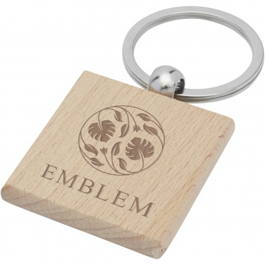 Logotrade promotional gifts photo of: Gioia beech wood squared keychain