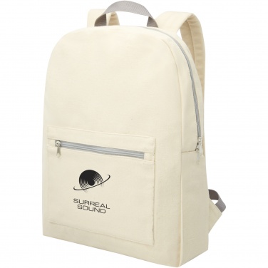 Logo trade promotional giveaways picture of: Pheebs 450 g/m² recycled cotton and polyester backpack 10L