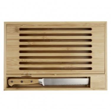 Logotrade promotional gift image of: Pao bamboo cutting board with knife