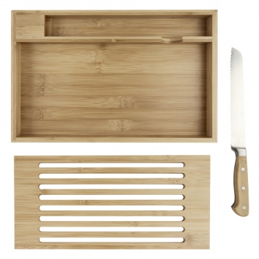 Logotrade corporate gift picture of: Pao bamboo cutting board with knife