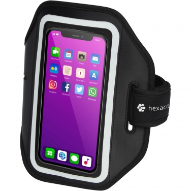 Logo trade promotional giveaways image of: Haile reflective smartphone bracelet with transparent cover