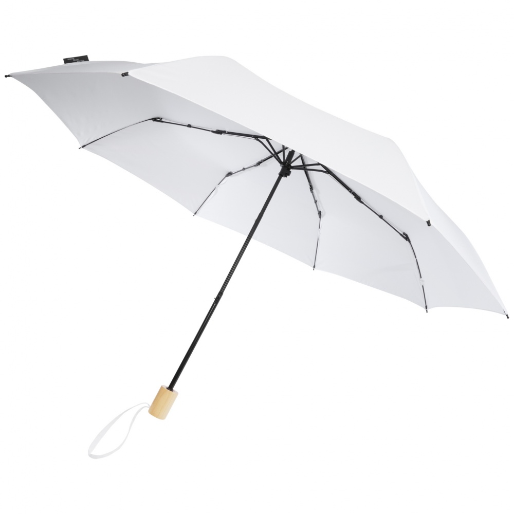 Logotrade promotional gift picture of: Birgit 21'' foldable windproof recycled PET umbrella