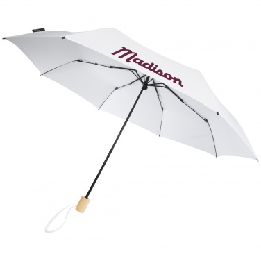 Logo trade promotional merchandise picture of: Birgit 21'' foldable windproof recycled PET umbrella