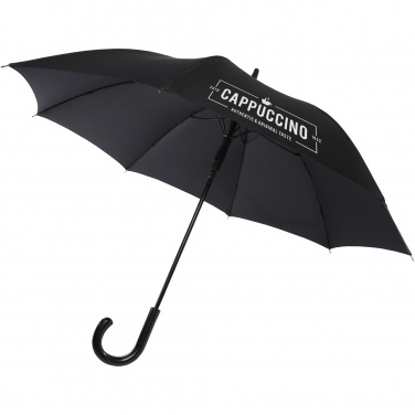 Logotrade promotional gift image of: Fontana 23" auto open umbrella with carbon look and crooked handle