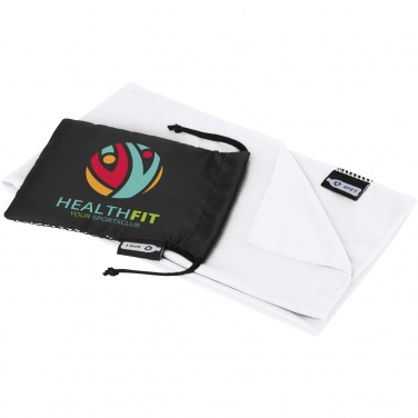 Logo trade corporate gifts image of: Raquel cooling towel made from recycled PET 80x30 cm