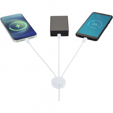 Logo trade promotional items image of: Pure 5-in-1 charging cable with antibacterial additive