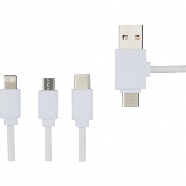 Logo trade corporate gift photo of: Pure 5-in-1 charging cable with antibacterial additive