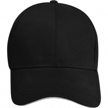 Logotrade corporate gift picture of: Topaz 6 panel GRS recycled sandwich cap