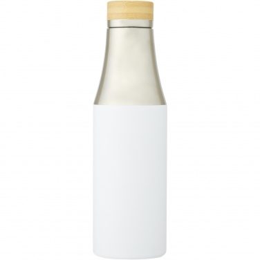 Logotrade business gift image of: Hulan 540 ml copper vacuum insulated stainless steel bottle with bamboo lid