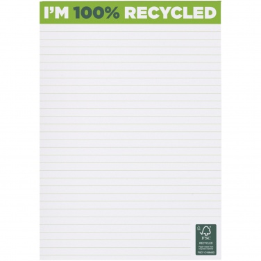 Logo trade promotional gift photo of: Desk-Mate® A5 recycled notepad