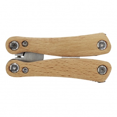 Logo trade promotional merchandise picture of: Anderson 12-function medium wooden multi-tool