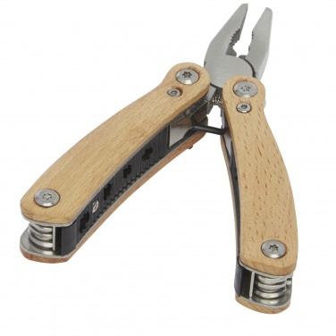 Logo trade promotional items picture of: Anderson 12-function medium wooden multi-tool