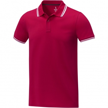 Logo trade business gifts image of: Amarago short sleeve men's tipping polo