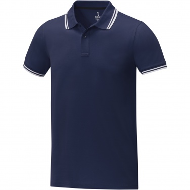 Logo trade corporate gift photo of: Amarago short sleeve men's tipping polo