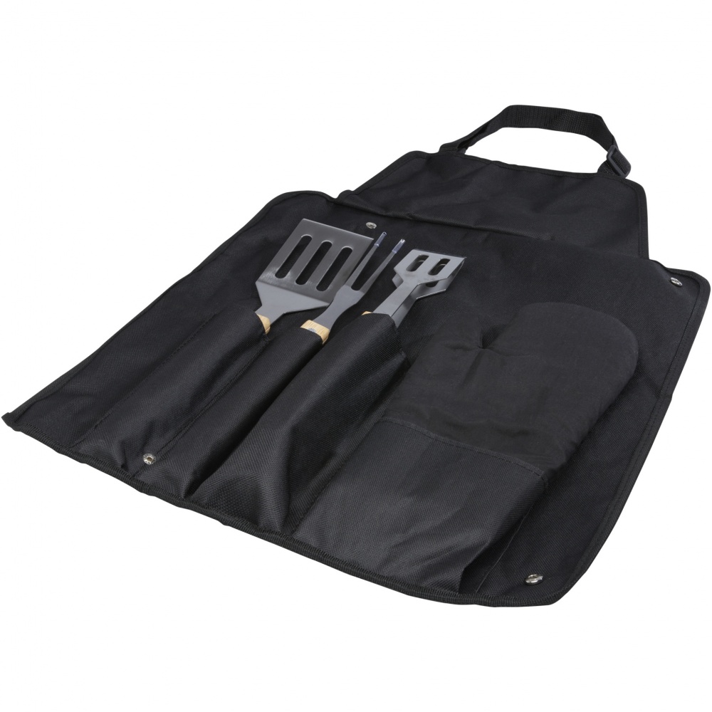 Logotrade promotional giveaway picture of: Gril 3-piece BBQ tools set and glove 