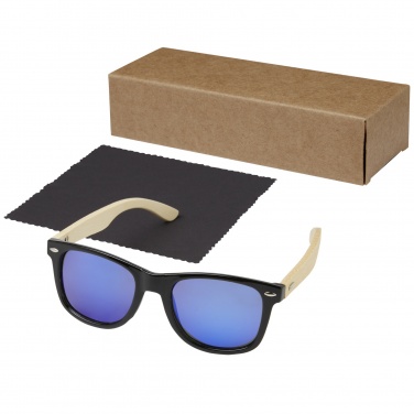 Logotrade promotional item picture of: Taiyō rPET/bamboo mirrored polarized sunglasses in gift box