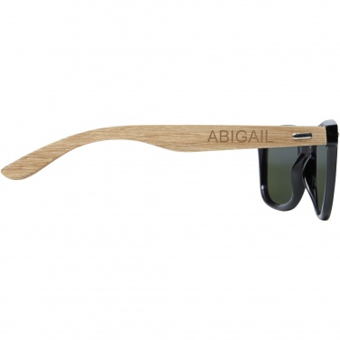 Logotrade promotional merchandise image of: Hiru rPET/wood mirrored polarized sunglasses in gift box