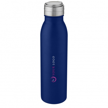 Logo trade advertising product photo of: Harper 700 ml stainless steel water bottle with metal loop