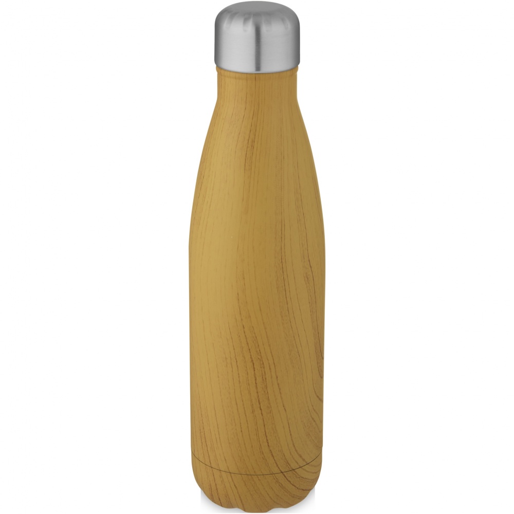 Logotrade promotional merchandise picture of: Cove 500 ml vacuum insulated stainless steel bottle with wood print