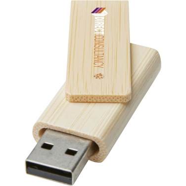 Logotrade promotional product picture of: Rotate 16GB bamboo USB flash drive