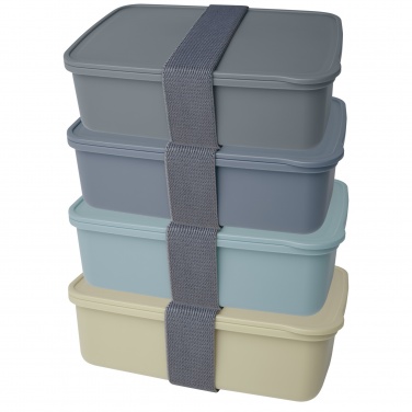 Logo trade promotional merchandise picture of: Dovi recycled plastic lunch box