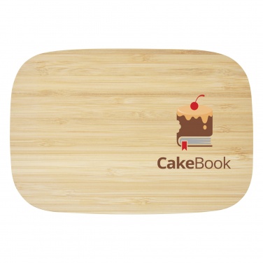 Logo trade advertising products picture of: Tite stainless steel lunch box with bamboo lid