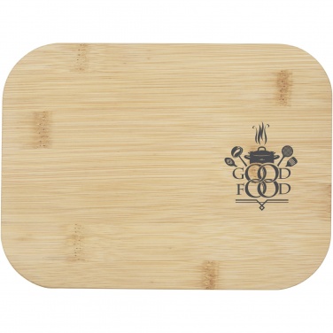 Logo trade promotional giveaways picture of: Roby glass lunch box with bamboo lid