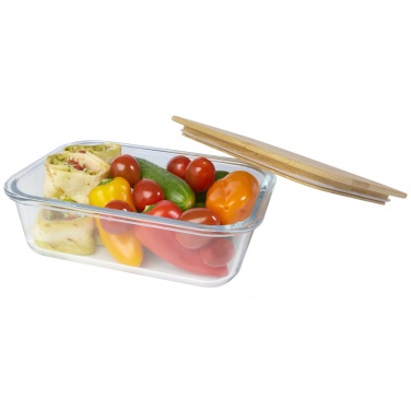 Logotrade promotional gift picture of: Roby glass lunch box with bamboo lid