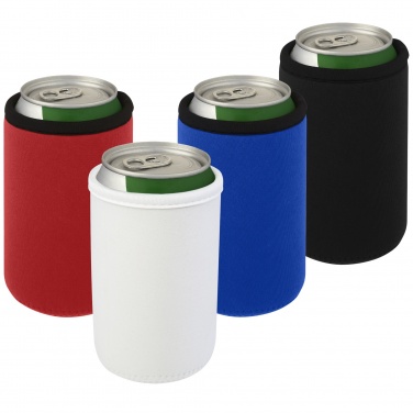 Logo trade promotional merchandise photo of: Vrie recycled neoprene can sleeve holder