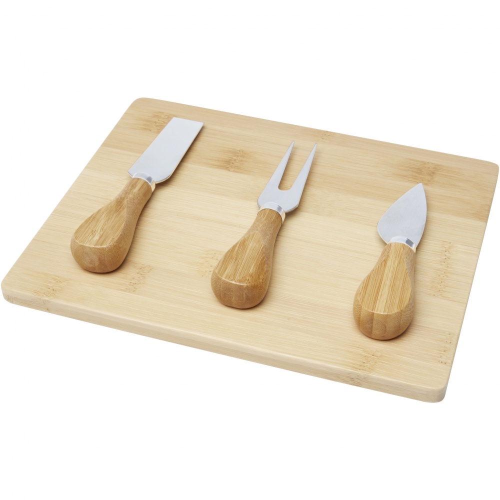 Logotrade promotional merchandise image of: Ement bamboo cheese board and tools