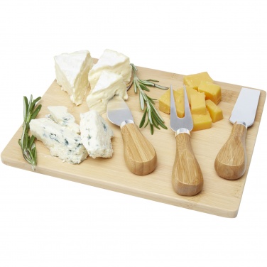 Logotrade promotional item picture of: Ement bamboo cheese board and tools