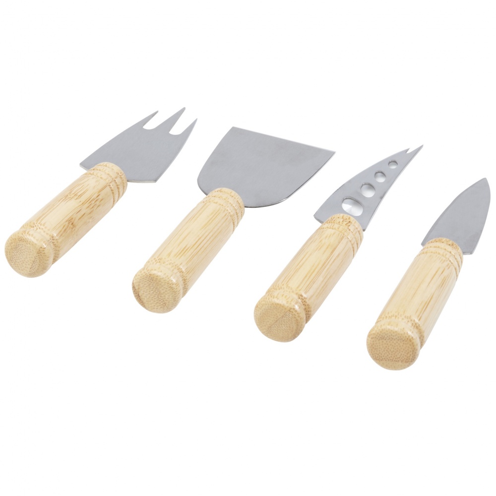 Logotrade promotional merchandise image of: Cheds 4-piece bamboo cheese set