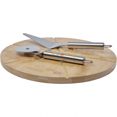 Logotrade promotional gift picture of: Mangiary bamboo pizza peel and tools