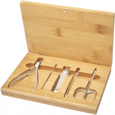 Logotrade promotional gift image of: Ladia 5-piece bamboo manicure set
