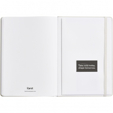 Logo trade advertising product photo of: Karst® A5 stone paper hardcover notebook - lined